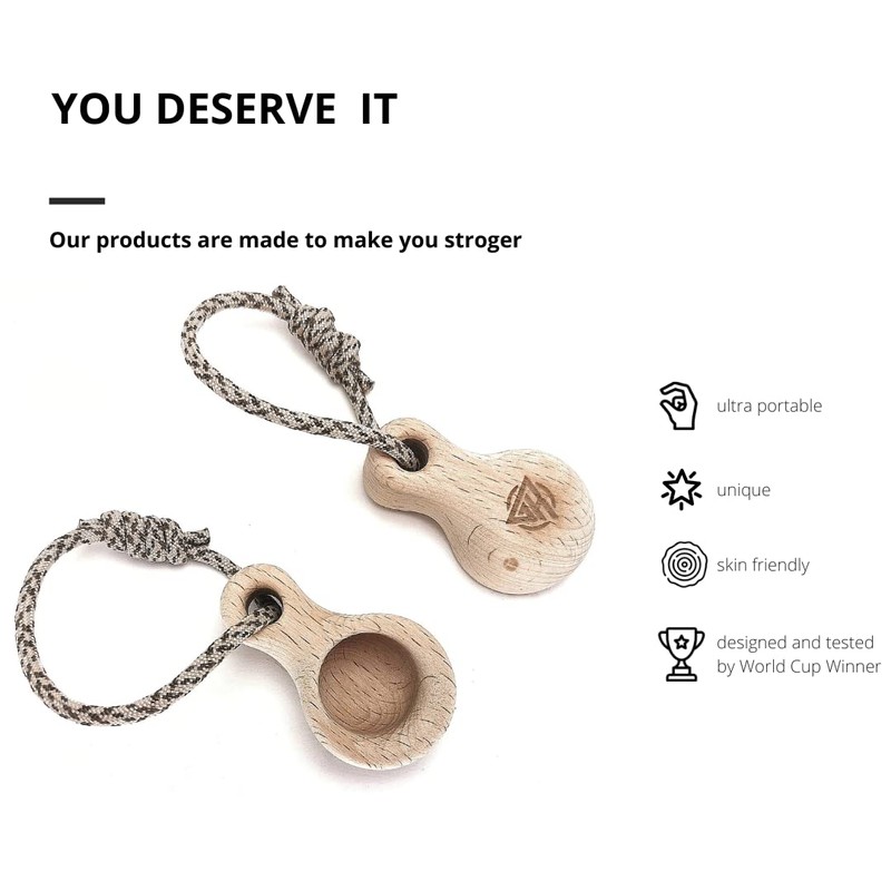 RUSTAM CLIMBING RainDrop Pair Pocket-sized Fingerboard for Rock Climbing -