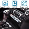 ZOXOQ Center Console Control Button Cover Compatible with Ford Mustang