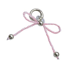 TQUXNGA Süßer, cooler Glasperlen-Anhänger, Handy-Anhänger, Taschenanhänger, Dekoration, für Schlüssel, Tasche, Geldbörse, rose, As detailed discription