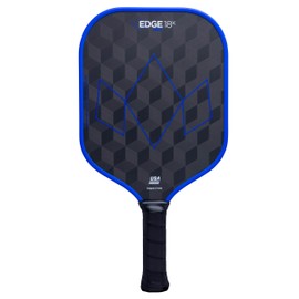 Edge 18K Power Max Pickleball Paddle | Large Sweet Spot, Thermoformed 3D 18K Carbon Fiber Surface, USAPA Approved, Ultimate Control & Power (Cobalt/Blue)
