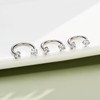 Oufer 18G/20G Horseshoe Internally Threaded & Threadless AAA+ Grade CZ