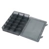 Multi Compartment Parts Box Removable Divider Transparent Plastic 18 Grids