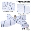 EGETOTA Cat Tunnel for Indoor Cats Large, with Play Ball