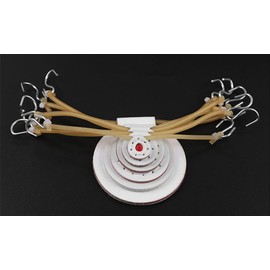 TOASIS Slingshot Practice Targets 12pcs Fabric Discs Target Assorted Sizes