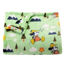 The Big One Throw Blanket Plush Super Soft Warm Cozy for Living Room 60 x 72 inches Oversized (Mouse Camping)