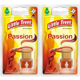 Little Trees Air Freshener Bottle LTBZ6 Passion Fragrance For Car Home Boat Caravan - Double Pack