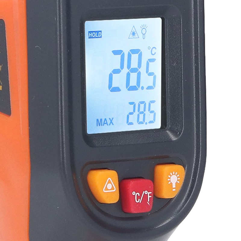 Kitchen Infrared Thermometer, Digital Display Handheld Temperature Measuring Gun for