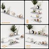 Boswillon Wall Mounted Floating Shelves, 4 Sets Farmhouse Wall Shelves