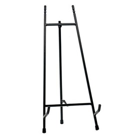 Red Co. 15” Tall Modern Metal Tripod Plate Stand and Art Holder Easel, Black