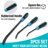 DURATECH 3-Piece Pry Bar Set, Including 8", 12" and 18",