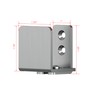 JUBEST Stainless Steel Floor Guide Wall Mount Sliding Barn Door