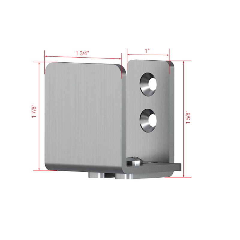 JUBEST Stainless Steel Floor Guide Wall Mount Sliding Barn Door