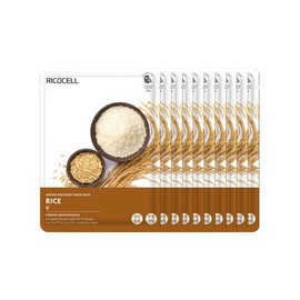 Lycocell Miracle House Ricocell Nature Recovery Rice Mask Pack 23g 10 sheets 805773 / 미라클하우스 리코셀 네이처 리커버리 쌀 마스크팩 23g 10매 805773