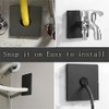 Wall Split Flange Plumbing Cover Plates, Square Shower Arm Flange