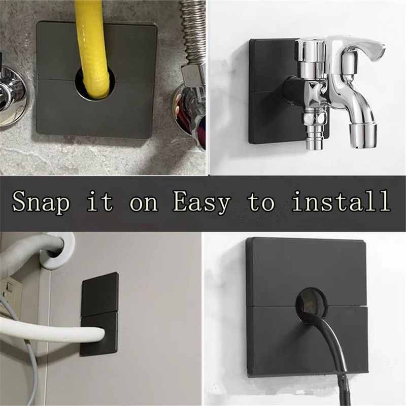 Wall Split Flange Plumbing Cover Plates, Square Shower Arm Flange