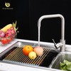 Snailhouse Roll Up Dish Drying Rack, Stainless Steel Dish Drainer