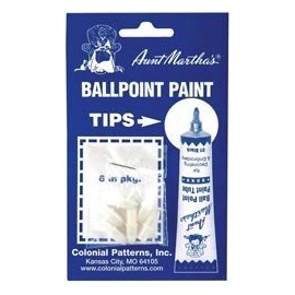 Bulk Buy: Aunt Martha's Ballpoint Paint Tubes Replacement Tips 6/Pkg RT1 (3-Pack)