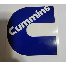 Blue Cummins Decal Sticker 4"x4" Diesel Truck Sticker