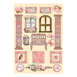 Stamperia Art craft supplies, pink, One Size