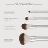 ECOTOOLS, Precious Metals Cheek + Eye Highlight Brush Set, Kit