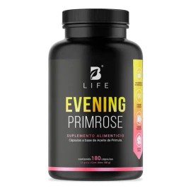 Aceite de Prímula con 180 Cápsulas | 2000 mg por porción de Onagra (Evening Primrose) Rica en Omega-6 para Bienestar de la Piel y Equilibrio Interno | B Life