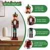 Szhhrxi 2024 Nutcracker Figure, 2 Large Wooden Nutcracker Christmas Figures,