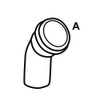 Cornat T650322B Press Elbow 45° Copper with 1 Sleeve, A