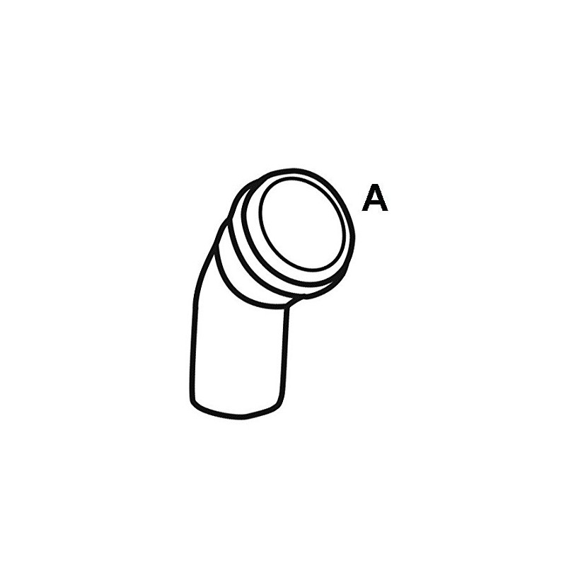 Cornat T650322B Press Elbow 45° Copper with 1 Sleeve, A