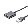 USB Audio Converter Adapter External Sound Card Dual TRS 3