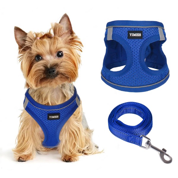 Dog Harness for Small Dogs and Leash Set, Honeycomb Grid,