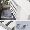 RAUMPA Outdoor AC Condenser Deflector Baffle, Galvanized Steel Wind Guide
