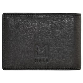 Mala Leather Juno Collection RFID Blocking Travel Credit Card Holder 686_93, black, rfid wallet