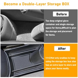 TTCR-II Compatible with Car Centre Console Storage Box Volkswagen UP GTI 2013-2023, Seat Mii/Skoda Citigo Centre Console Organiser Armrest VW Mii/Citigo Armrests Storage Box