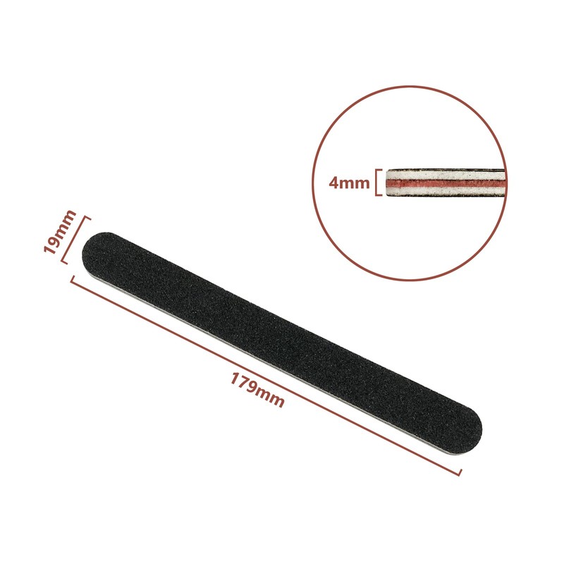 HeeYaa Nail File 10 PCS Professional Double Sided 100/180 Grit