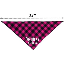 Birthday Girl Dog Bandana