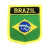 Brazil South America Flag Saltire Iron On Embroidered Sew On