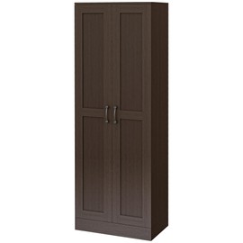 HOMCOM 69" Tall Storage Cabinet with Movable Storage Shelves, Modern Style Pantry Cabinet with Soft Close Doors, Coffee