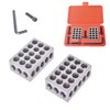 raseparter 1-2-3 Blocks Matched Pair Hardened Steel 23 Holes (1x2x3)