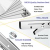10 Inch Folding Shelf Brackets Heavy Duty Stainless Steel Collapsible