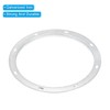 PATIKIL 12" Duct Connector Flange, Metal Straight Pipe Exhaust Flange