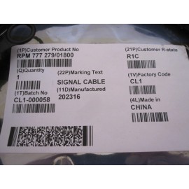 ERICSSON RPM 777 279/01800 / RPM77727901800 R1C R- state CABLE SFP+ to SFP+