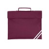 Quadra Men's QD456BURG Classic Book Bag - Burgundy, One Size
