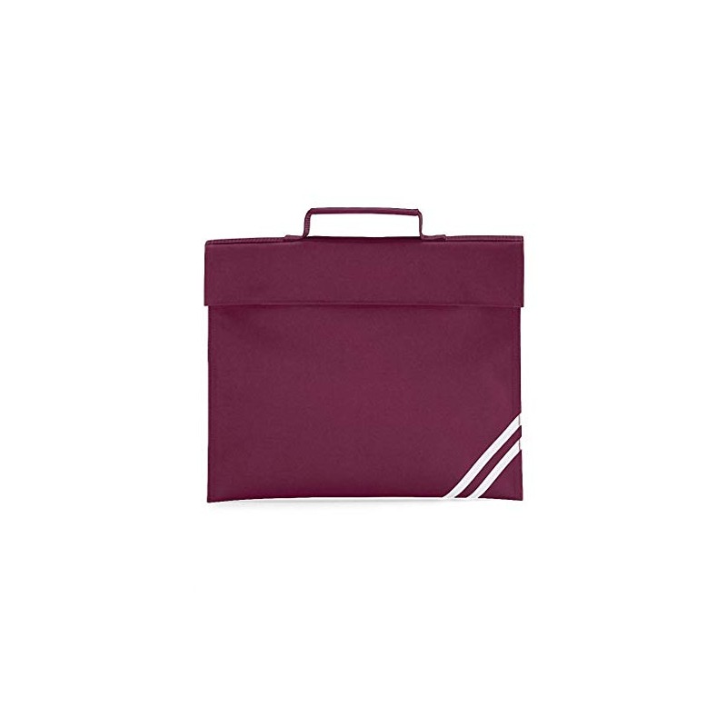 Quadra Men's QD456BURG Classic Book Bag - Burgundy, One Size