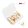Pocoxll 25 Pcs Gold Push Pins, Double Head Nails Decorative