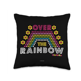 Lite-Brite Rainbow Throw Pillow, 16x16, Multicolor