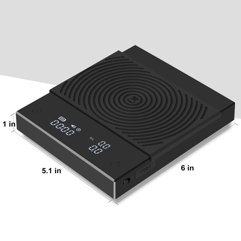TIMEMORE Basic 2.0 Coffee Scales Electronic Espresso Scales with Water