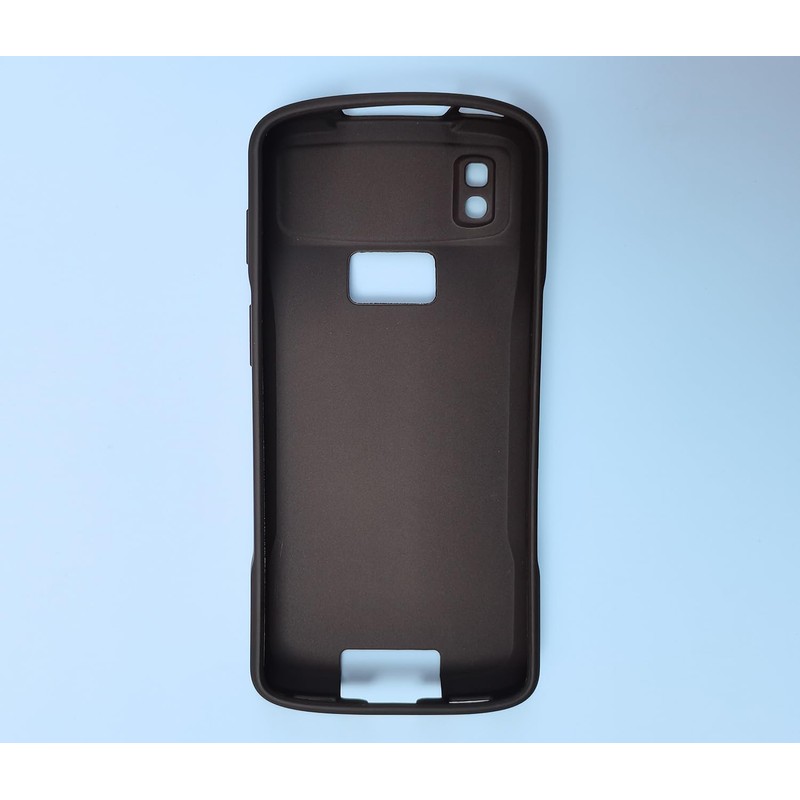 SCDIYEER Protective Case for Zebra TC22/TC27 Scanner, Rugged Black Rubber