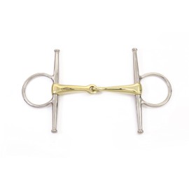 Cavalon Full Cheek German Silver Single Joint Snaffle Bit