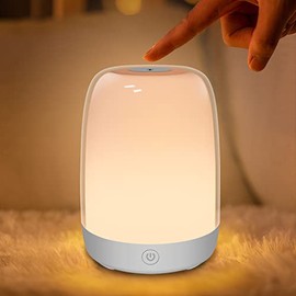 Dremkit Nursery Night Light for Kids, Baby Night Light with Dimmable Warm Light, 5 Color Changing Light, USB Rechargeable Touch Night Light for Breastfeeding, Babies and Toddlers Bedrooms