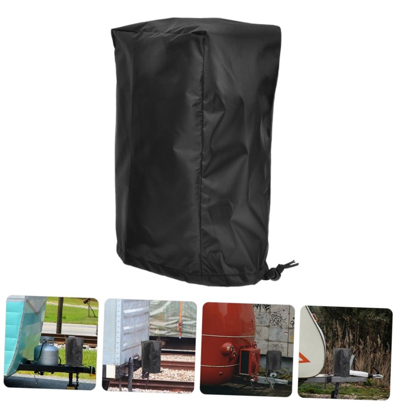 MAGICLULU Tongue Jack Head Cover for Rv Trailers Adjustable Drawstring